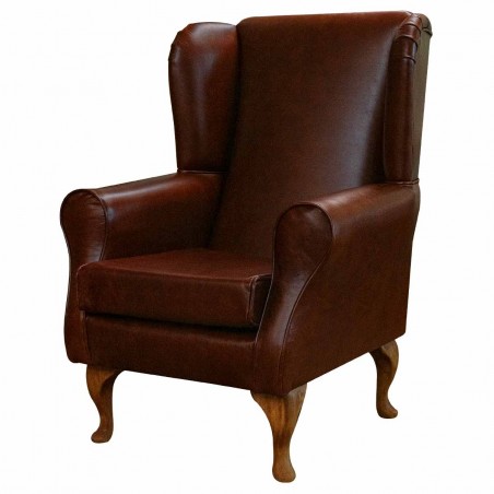 leather wingback chair