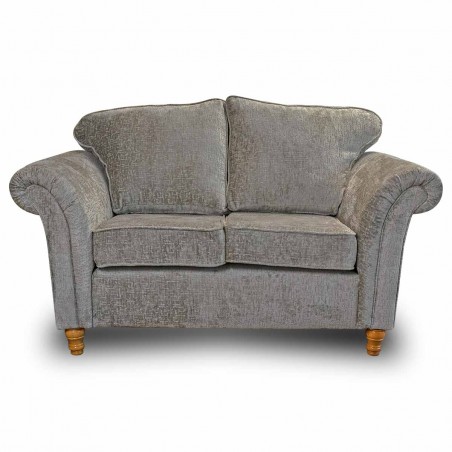 Milan Two Seater Sofa in Alexandra Truffle Mazey Fabric