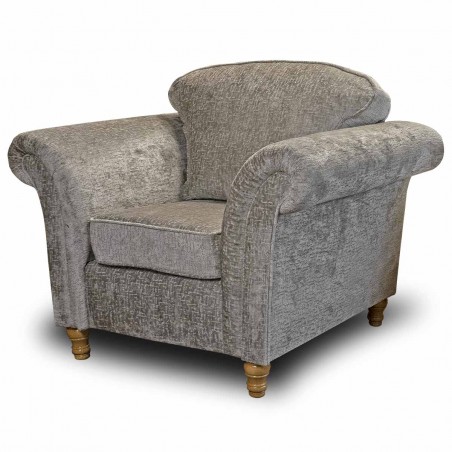 Milan Chair in Alexandra Truffle Mazey Fabric