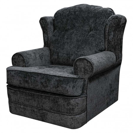 Verona Chair in Cadiz Charcoal Soft Textured Weave Fabric