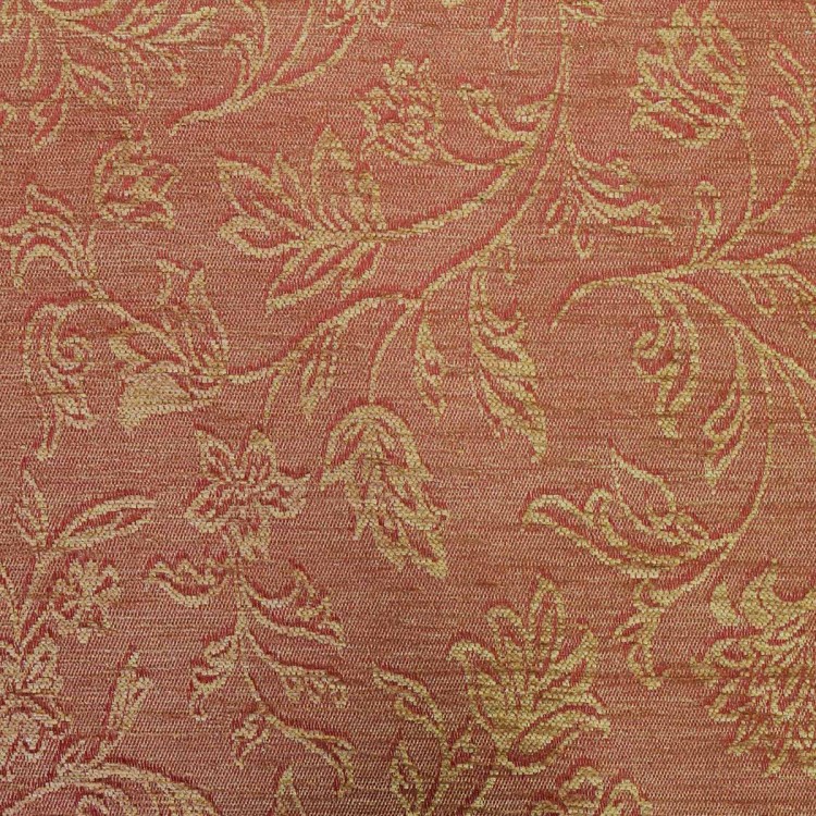 Terracotta Vintage Floral Fabric