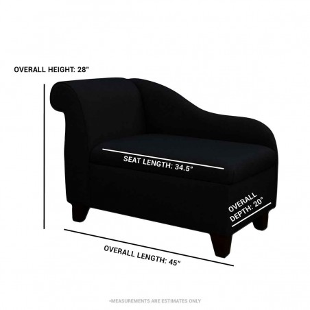 grey tartan chaise longue dimensions