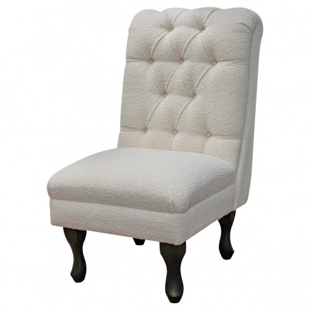 cream borg bedroom chair