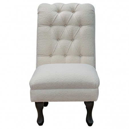 cream borg chair