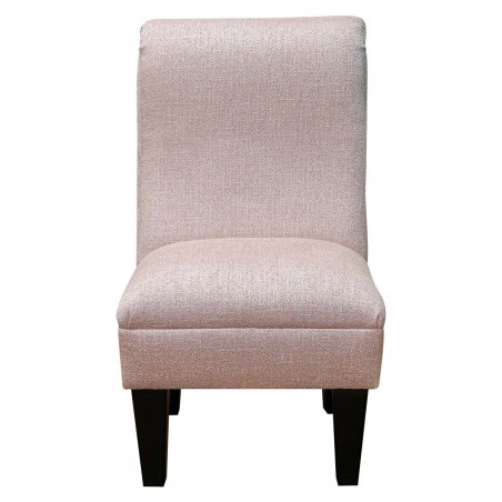 Bedroom Chair in Ponte Plain Powder Metallic Fabric