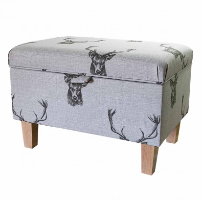 CLEARANCE Storage Footstool, Ottoman, Pouffe in a...