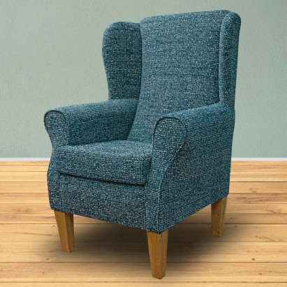 Standard Wingback Fireside Chair in Holborn Teal...