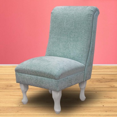 Bedroom Chair in Como Glacier Textured Weave Fabric