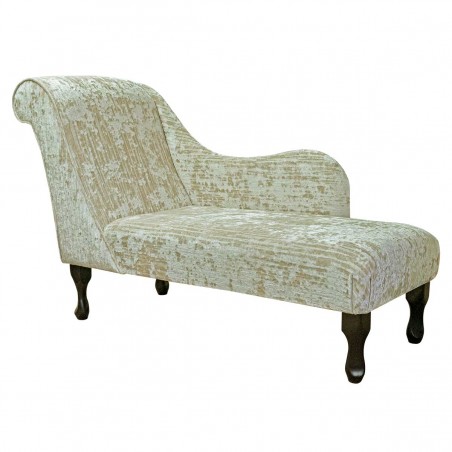 54" Medium Monaco Chaise Longue in a Jazz Chalk Fabric