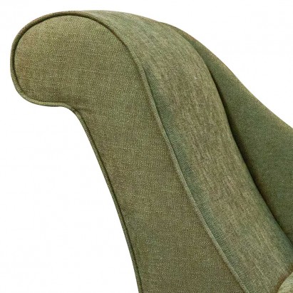 54" Medium Monaco Chaise Longue in Finesse Hedge Easyclean Cotton Fabric