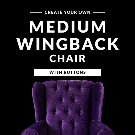 Create Your Own - Buttoned Medium Wingback Fireside Chair