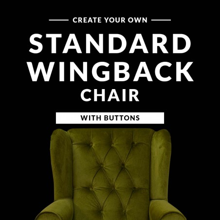 Create Your Own - Buttoned Standard Wingback Fireside Chair