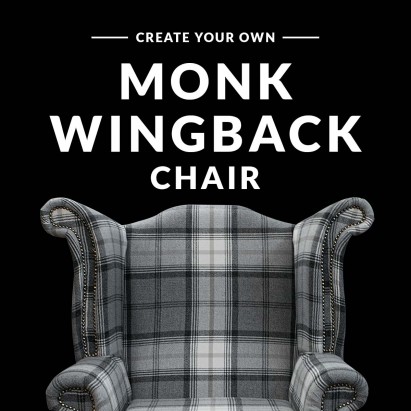 Create Your Own - Large Wingback Monk Armchair