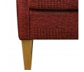 Large High Back Chair in Zaffiro Russet Patchwork Jacquard Weave Fabric