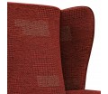 Large High Back Chair in Zaffiro Russet Patchwork Jacquard Weave Fabric