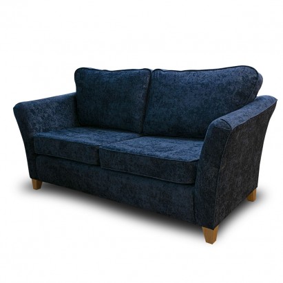 CLEARANCE Diana Two & Three Seater Sofa Set in Alaska Midnight Chenille Fabric