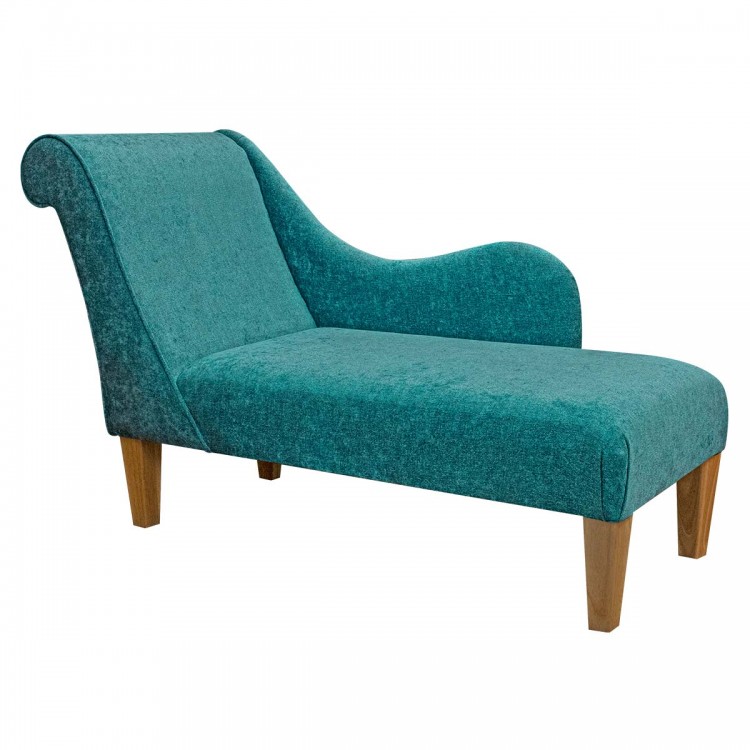 medium teal chaise longue