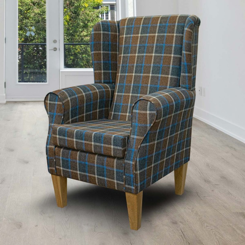 check wingback chair