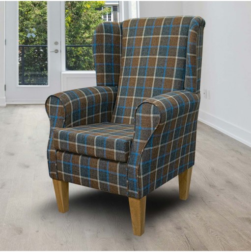 check wingback chair