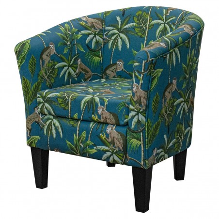 designer teal tub chair