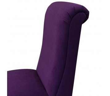 Bedroom Chair in Notting Hill Plain Amethyst Velvet Fabric