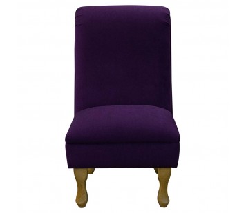 Bedroom Chair in Notting Hill Plain Amethyst Velvet Fabric