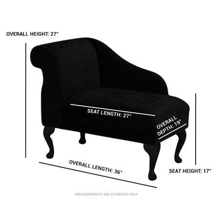 cream velvet chaise lounge dimensions