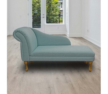 Emporio Sky Faux Slub Linen Chaise Longue