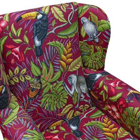 Red Tropical Armchair