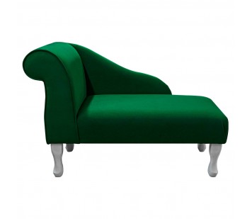 41" Mini Chaise Longue in Notting Hill Plain Moss Fabric