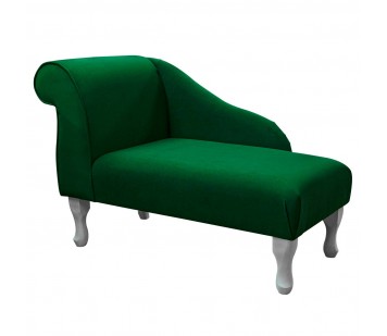 41" Mini Chaise Longue in Notting Hill Plain Moss Fabric