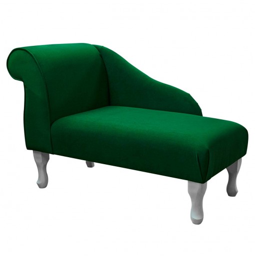 41" Mini Chaise Longue in Notting Hill Plain Moss Fabric