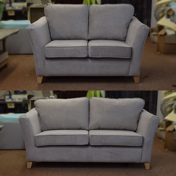 OUTLET Diana Two & Three Sofa Suite in Orinoco Grey Fabric