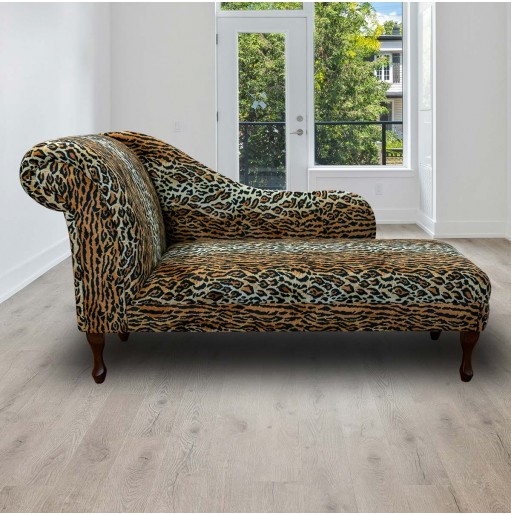 Leopard Print Chaise Longue