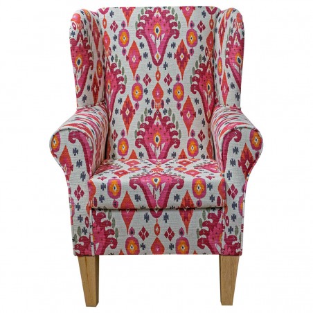 Boho Begonia Wing Chair