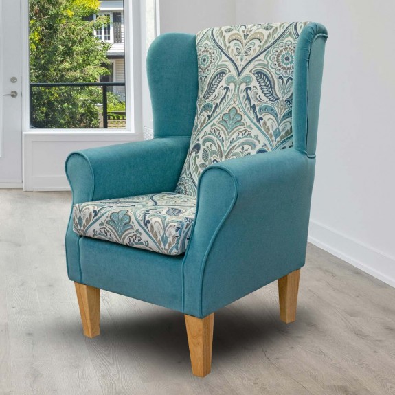 iLiv Hidcote Prussian Wingback Chair