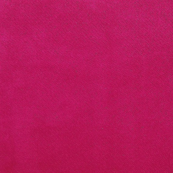 LUXE 45" Medium Chaise Longue in AquaVelvet Fuchsia Velvet Fabric