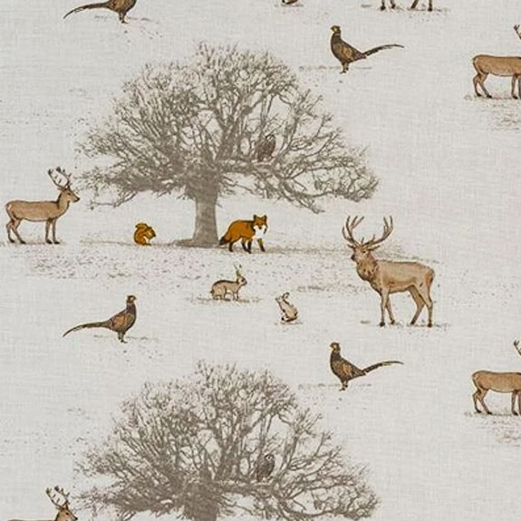 56" Medium Window Seat Settle in Tatton Cotton Fabric