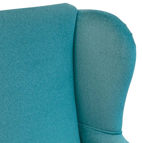 Standard Wingback Fireside Chair in Arlington Peacock Wool Effect Fabric