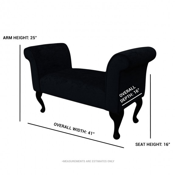 LUXE 41" Standard Settle in Accento Leaf Rainbow Fabric