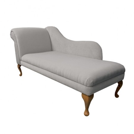 66" Classic Style Chaise Longue in Mist Pimlico Fabric - 16167