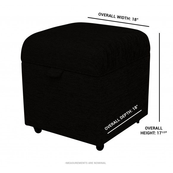 Square Storage Pouffe in Sophie Tartan Chocolate Fabric