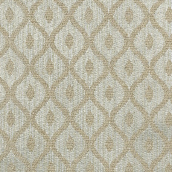 Small Footstool in Woburn Trellis Beige Fabric