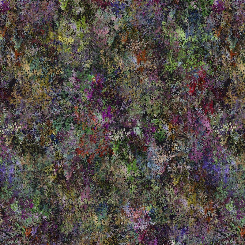 Multicolour Printed Velvet Fabric