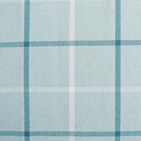 blue check fabric