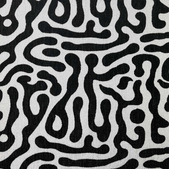 Designer Tub Chair in Rosso Fluid Zebra Fabric