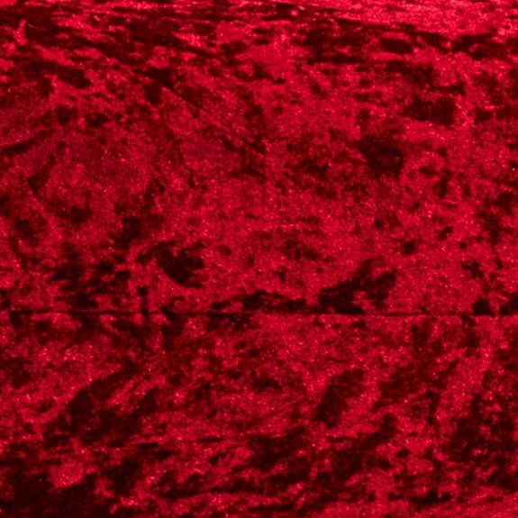 Clearance 52" Medium Chaise Longue in a Bling Postbox Red Crushed Velvet Chenille Fabric