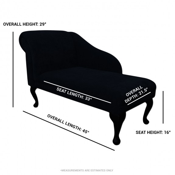 Clearance 45" Medium Buttoned Chaise Longue in Fryetts Tatton Autumn Fabric