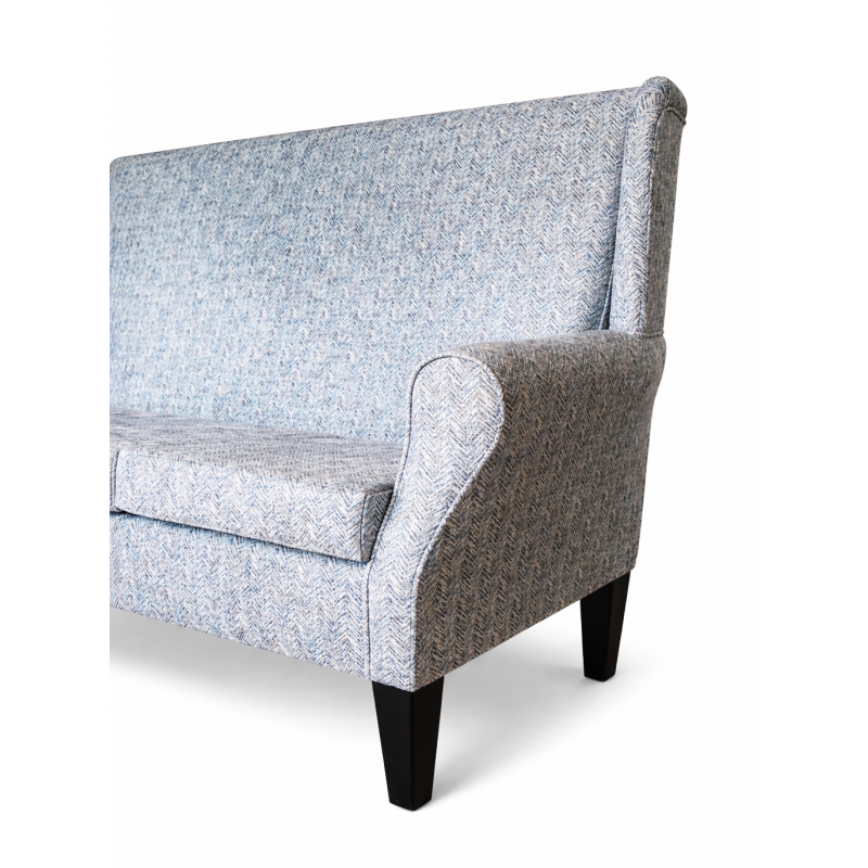 3 Seater Wingback Sofa Side