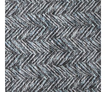 3 Seater Wingback Sofa in Accento Chevron Blue Steel Fabric